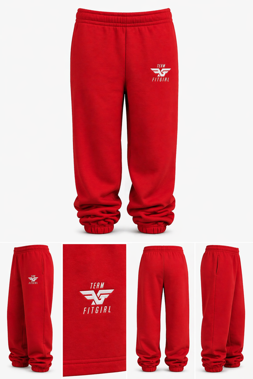 Team Fit Girl Athlete Oversized Joggers (PRE-ORDER)